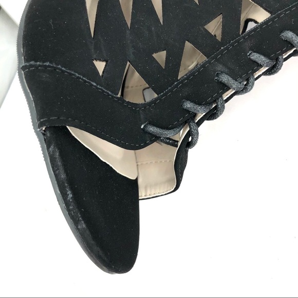 NWOT Vision Walk by Avon Black Lace Up Heels - Picture 11 of 12